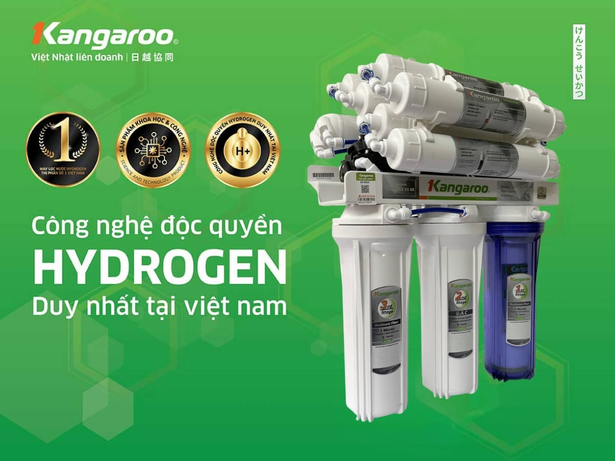 Công nghệ tạo nước kiềm giàu Hydrogen đọc quyền